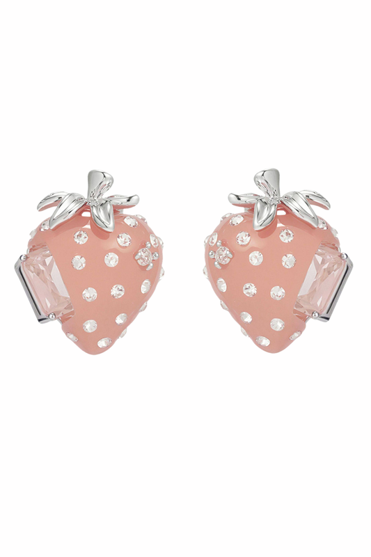 シルバーストロベリースイートピアス+イヤリング+リング