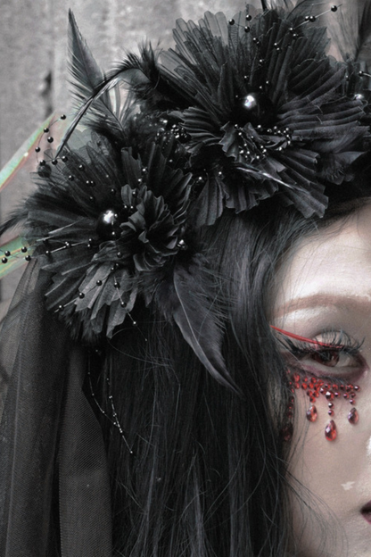 Thriller Gothic Flower Veil