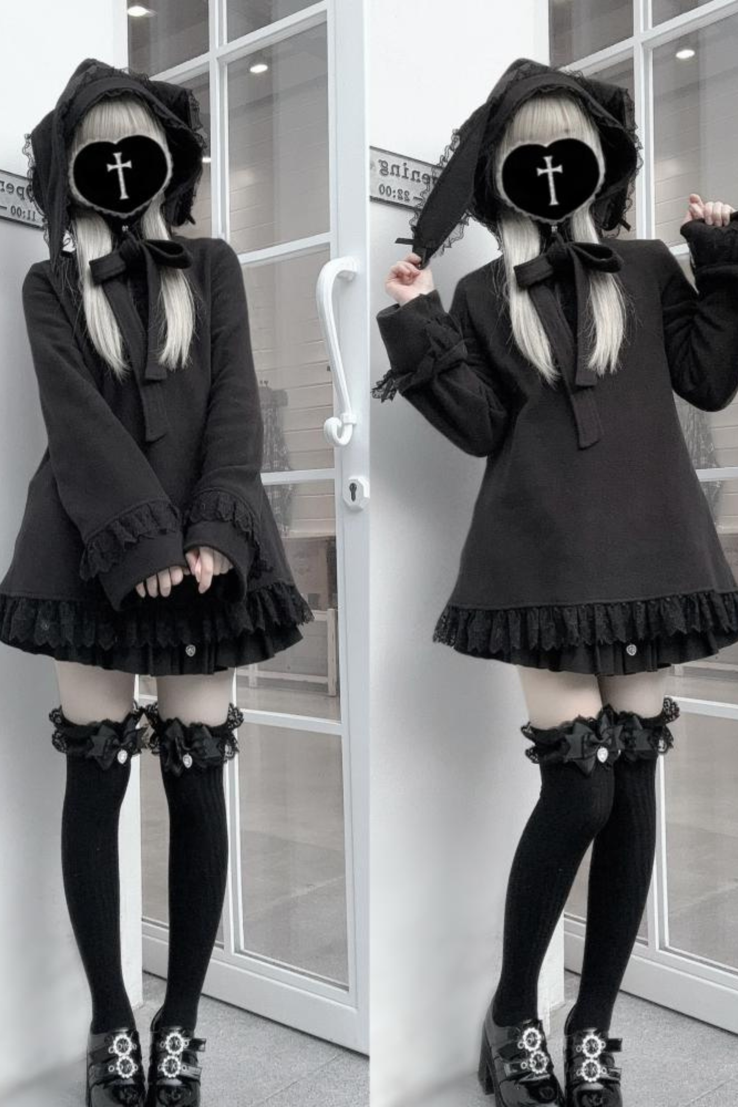 フレアレーストップス+うさ耳ハット