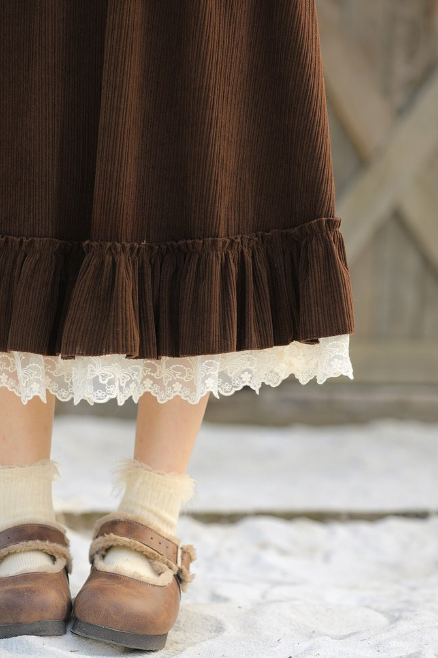 レトロレースフレアスカート