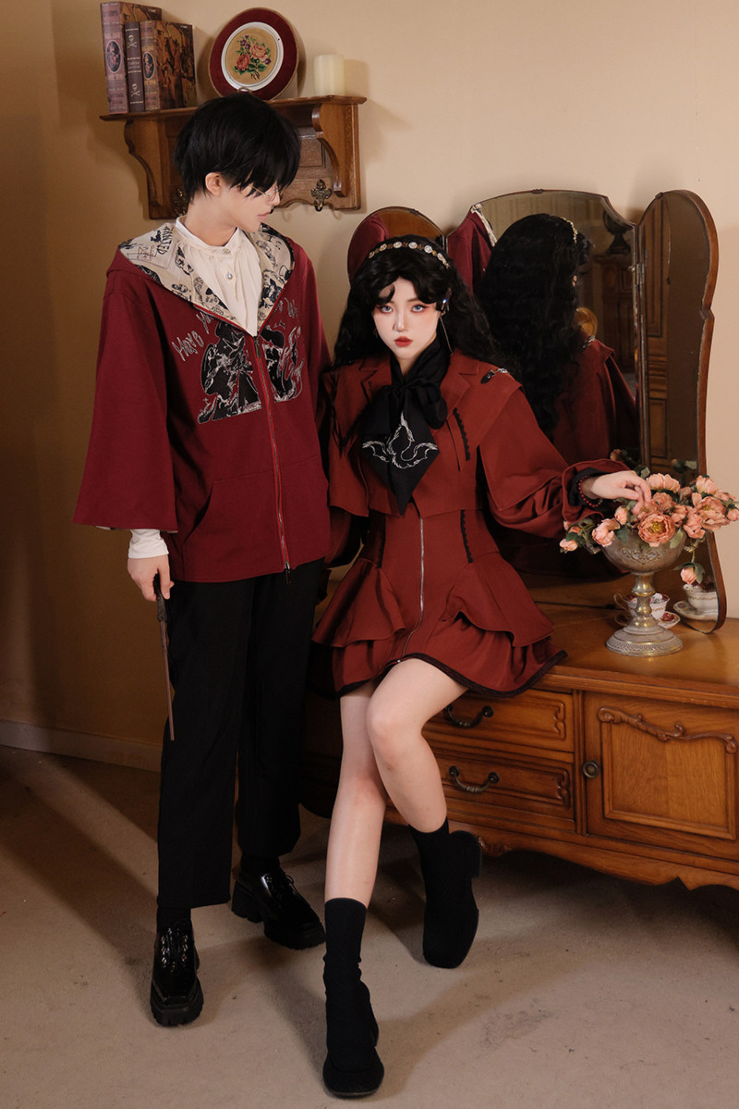 Witches Short Cape Coat + Skirt