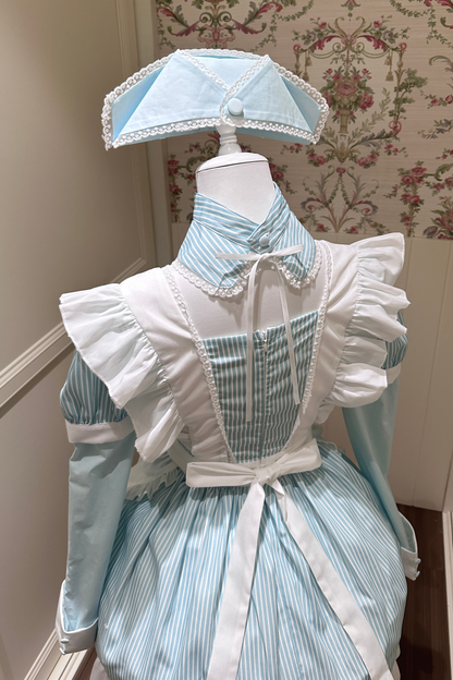 Angel Aqua Maid Apron Dress + Nurse Hat