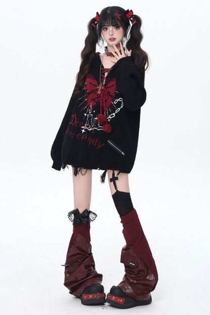 バタフライシャックル Vネックニット