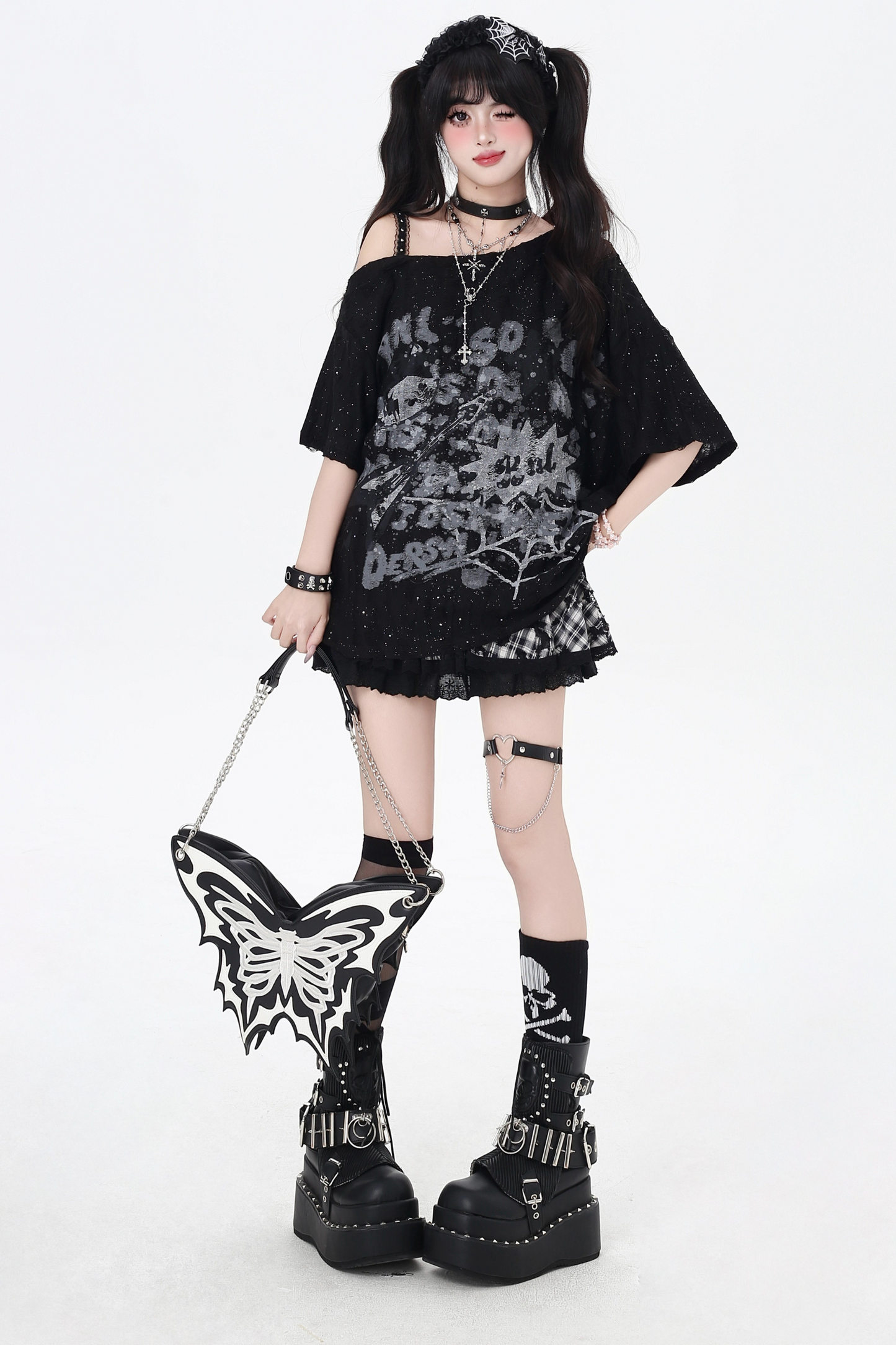 Light Asian Graffiti Sweet Cool Top