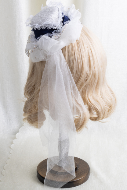 レースハットロリータクリップ