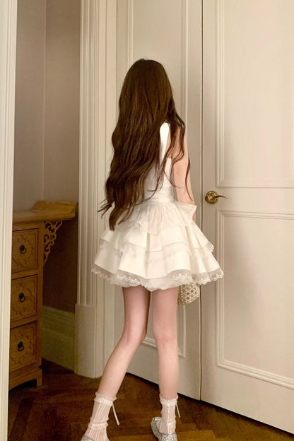 White Swan Lace Ballet Dress