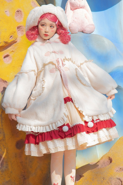 ラビットファーキュートロリータコート