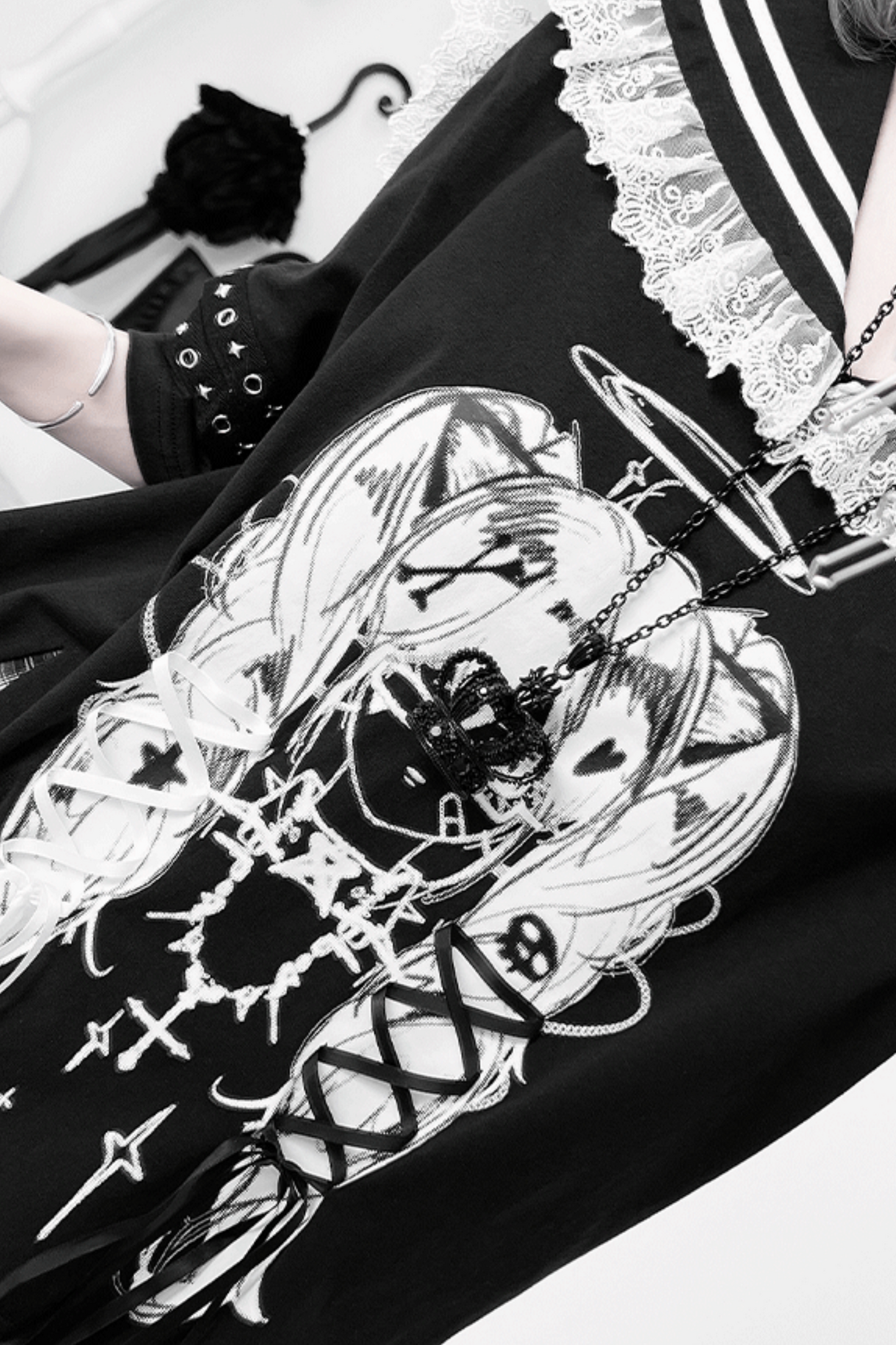 フリル地雷アニメーショントップス