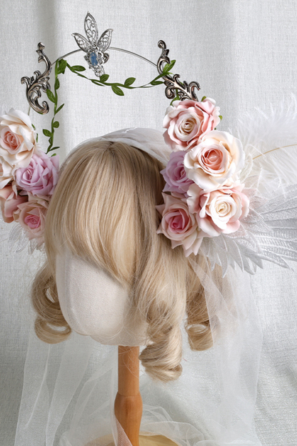 ローズエンジェルヴェールヘアアクセサリー