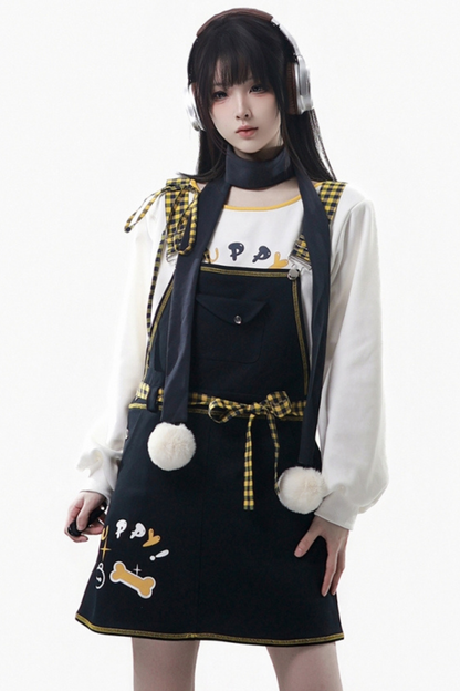 パピーフリーススウェット+フードパーカー+パンツ+スカート+レッグカバー