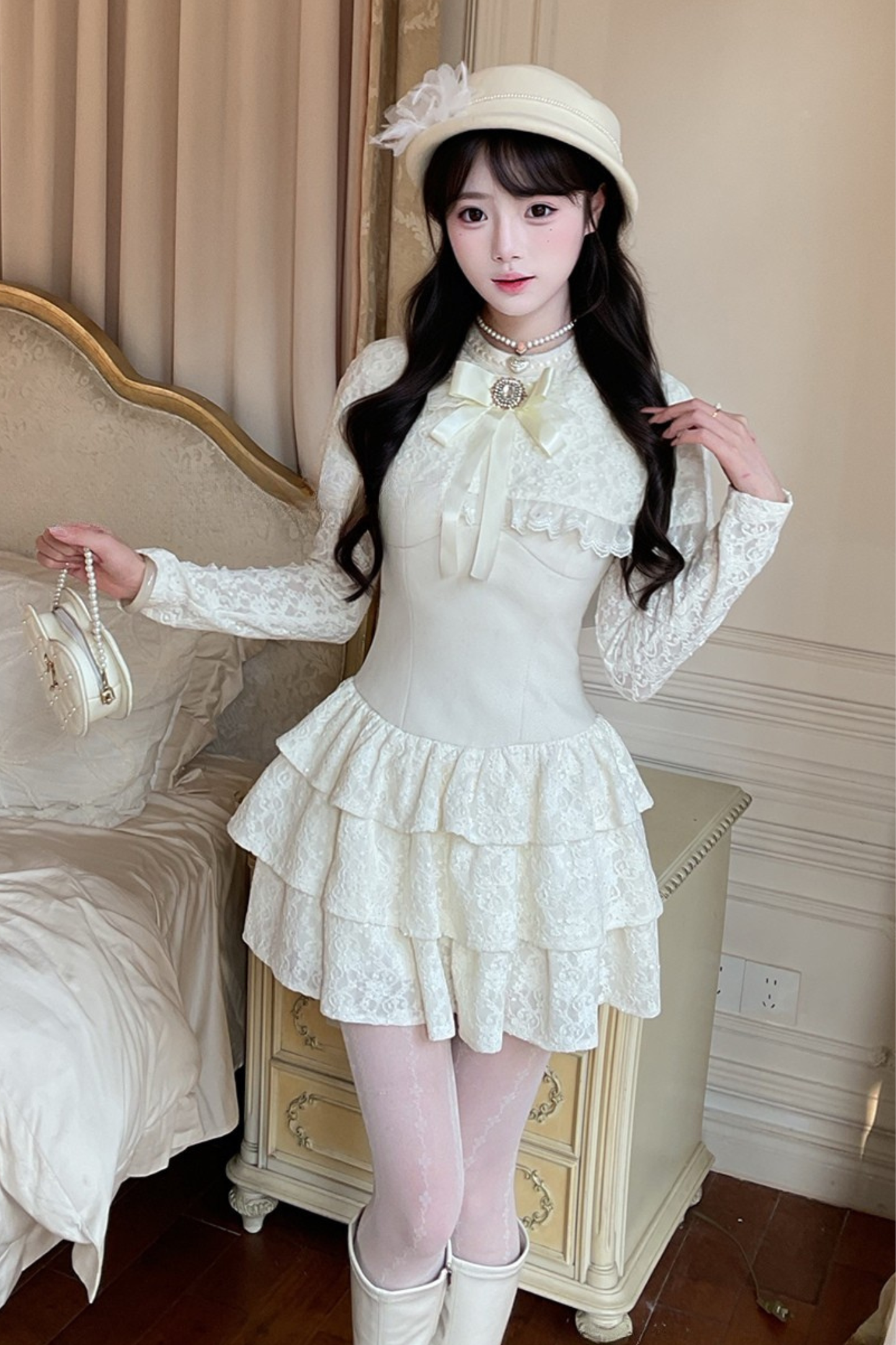 スイートレースドレス