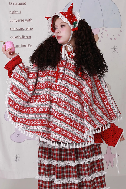 レトロガールルーズマント