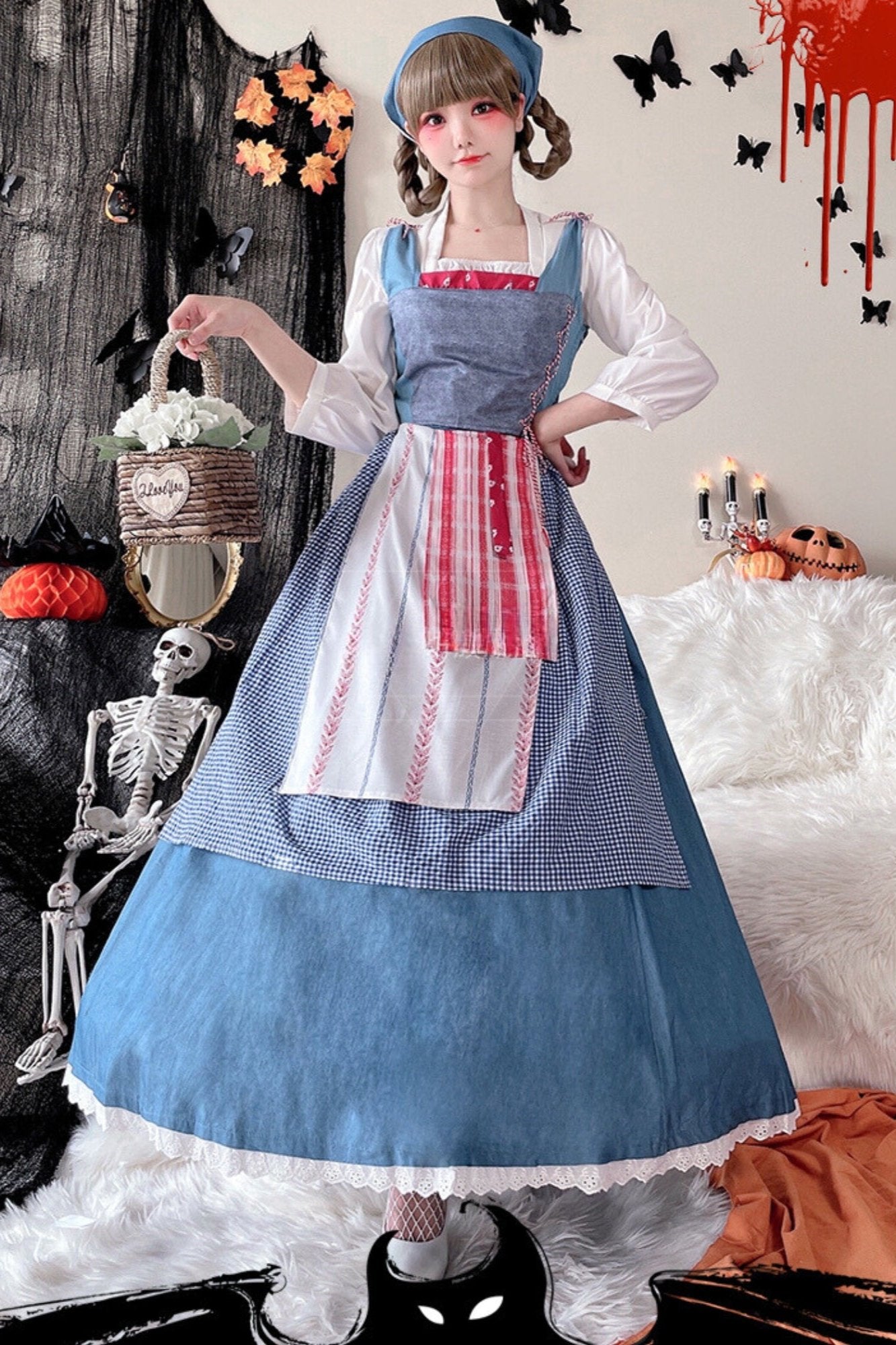 Alice Beer Girl Maid Cosplay Dress