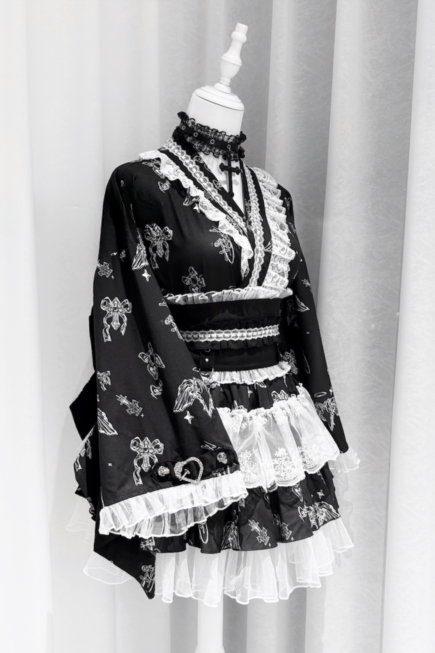 Galaxy Dark Lace Dark Kawaii Yukata