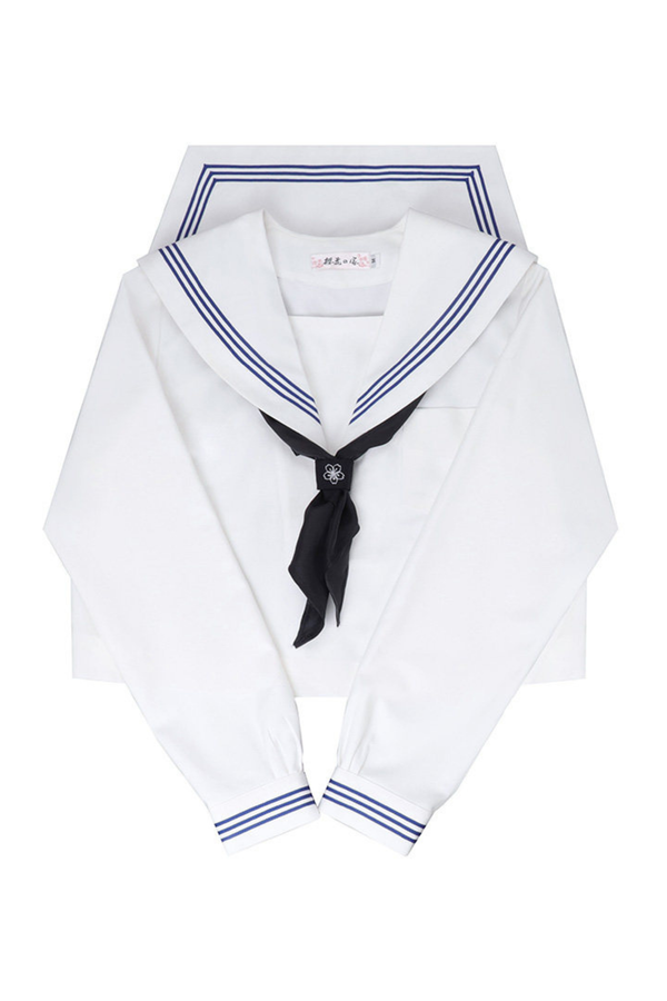 クライセーラートップス+スカート+ソックス+スカーフ+スカーフクリップ