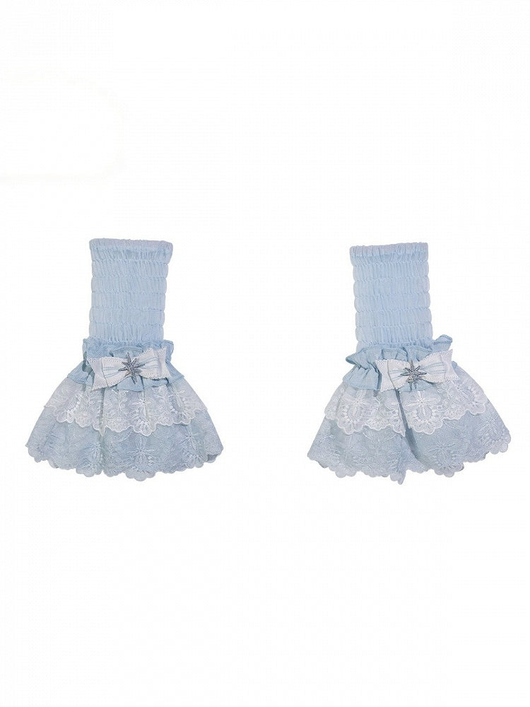 [Pre-order Deadline: September 23] Light Blue/Dark Blue Celestial Star Series Accessories (Ribbon Veil Hat, Ribbon Headband Kc, Wrist Cuffs, Choker)