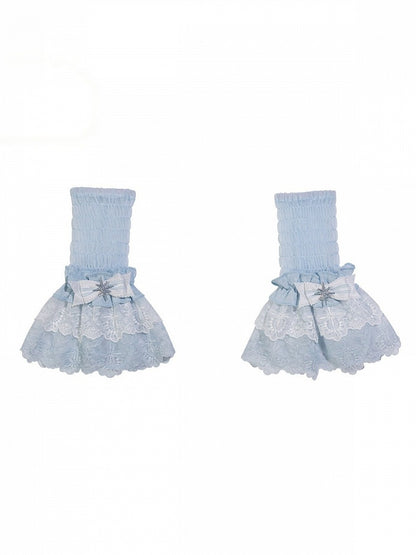 [Pre-order Deadline: September 23] Light Blue/Dark Blue Celestial Star Series Accessories (Ribbon Veil Hat, Ribbon Headband Kc, Wrist Cuffs, Choker)
