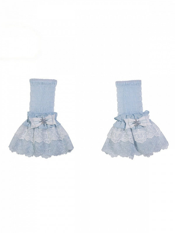 [Pre-order Deadline: September 23] Light Blue/Dark Blue Celestial Star Series Accessories (Ribbon Veil Hat, Ribbon Headband Kc, Wrist Cuffs, Choker)