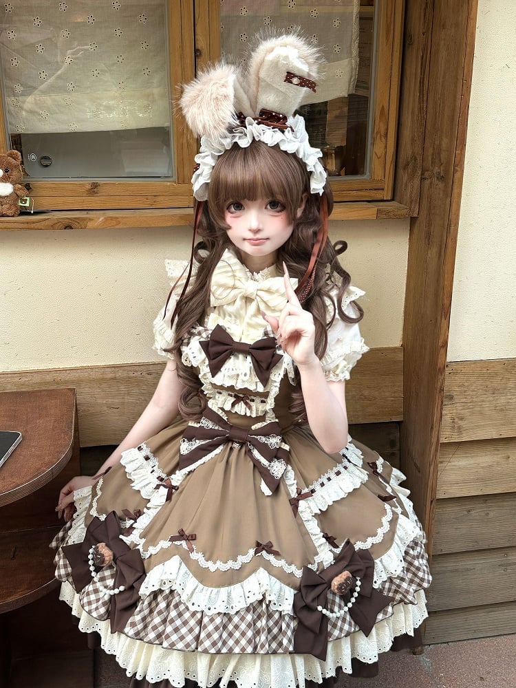 【12月19日予約締切】ベリーアンドショコラスイートロリータサスドレス