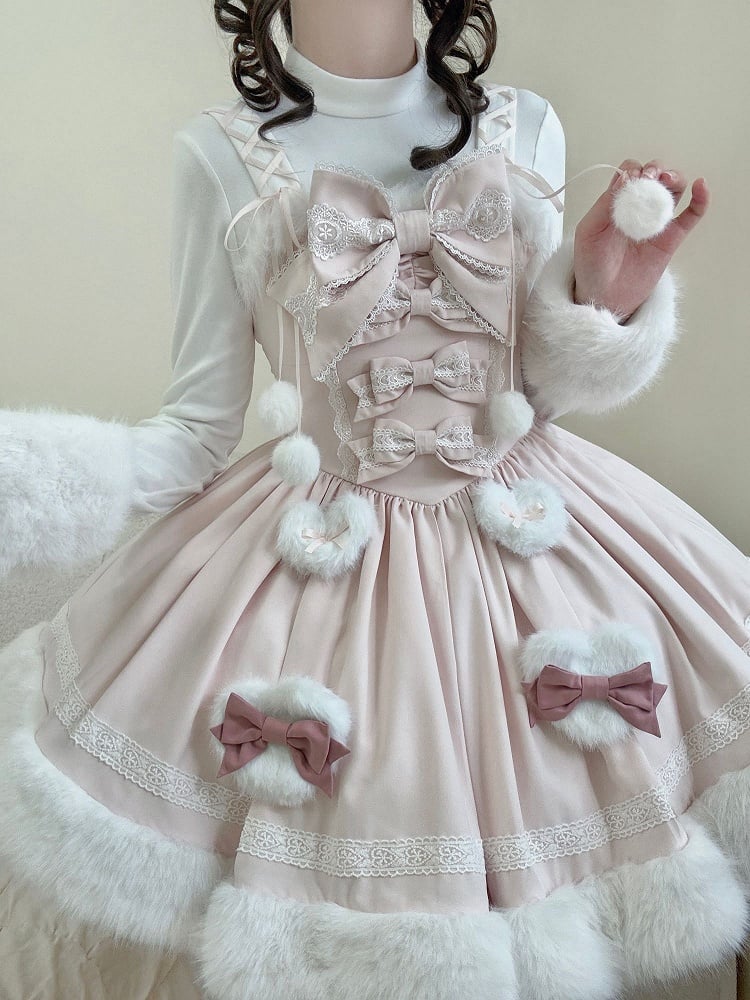 【12月19日予約締切】Sweet Dream Rabbitうさ耳フーディーファーケープ＋OPドレス＋サスペンダードレス＋インナートップス