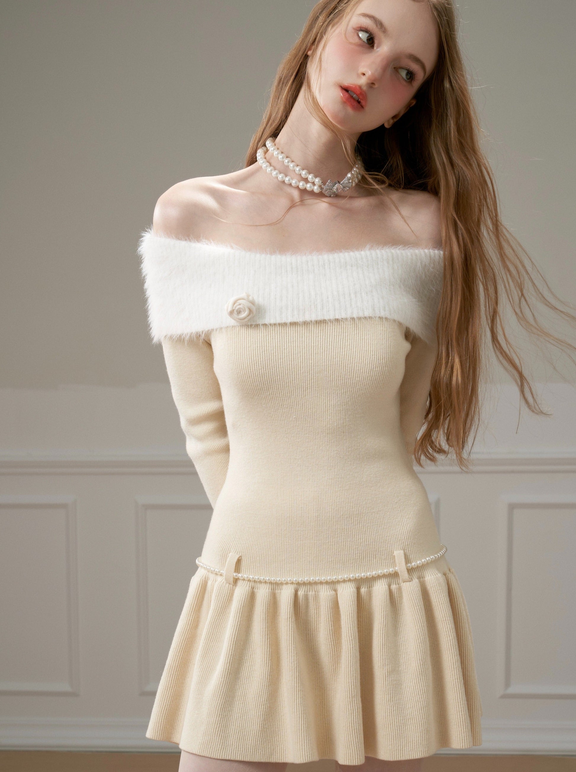 ballet knit dress Pink Mist Ballet Knit Slip Dress Dress / XL