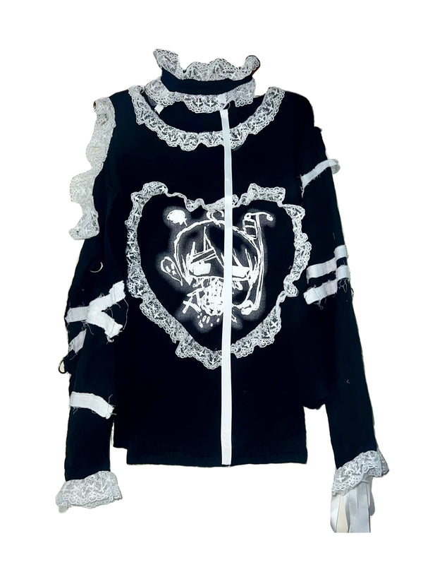 【👼Angel Neighborhood👼Mine subculture lace print trainers