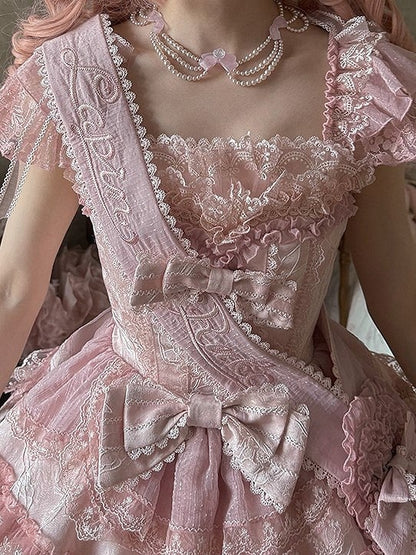 【6月20日予約締切】ピンク/ブルースイートラビットリボンフェアリープリンセスシリーズアクセサリー（うさ耳ヘアバンド・サッシュ）
