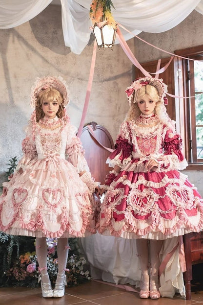 【2月22日予約締切】アンティークベリーローズロマンティックファンタジーロリータショートドレス