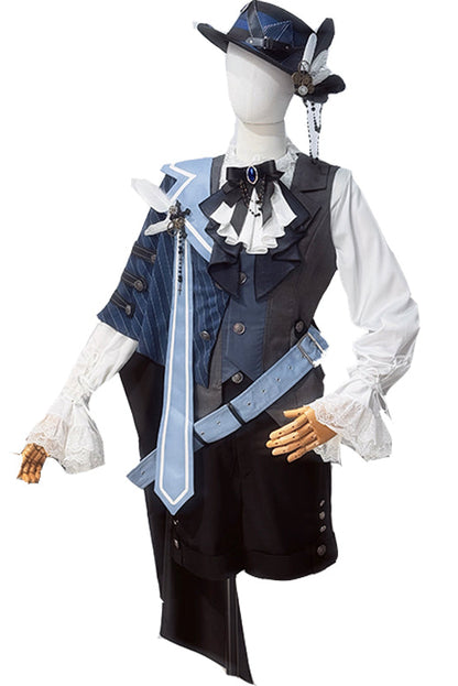 [Pre-order Deadline: November 9] Steampunk Prince Vest Shorts Cape Suit Set + Hat + Complete Accessories