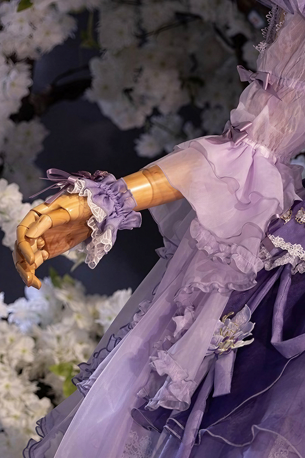 【6月28日予約締切】ピンク×グリーン/レッド/パープル/グリーンフローラルスイートロリータシリーズアクセサリー（チョーカー・フラワーベールヘッドドレス・ヘアクリップ・リストカフス）