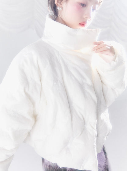 Pure White Short Down Jacket