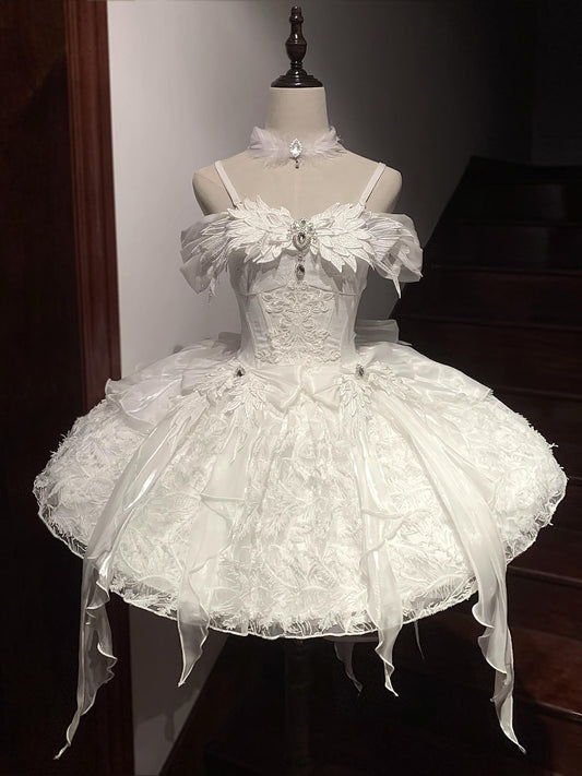 Fairy Flying Feather Ballerina Dress