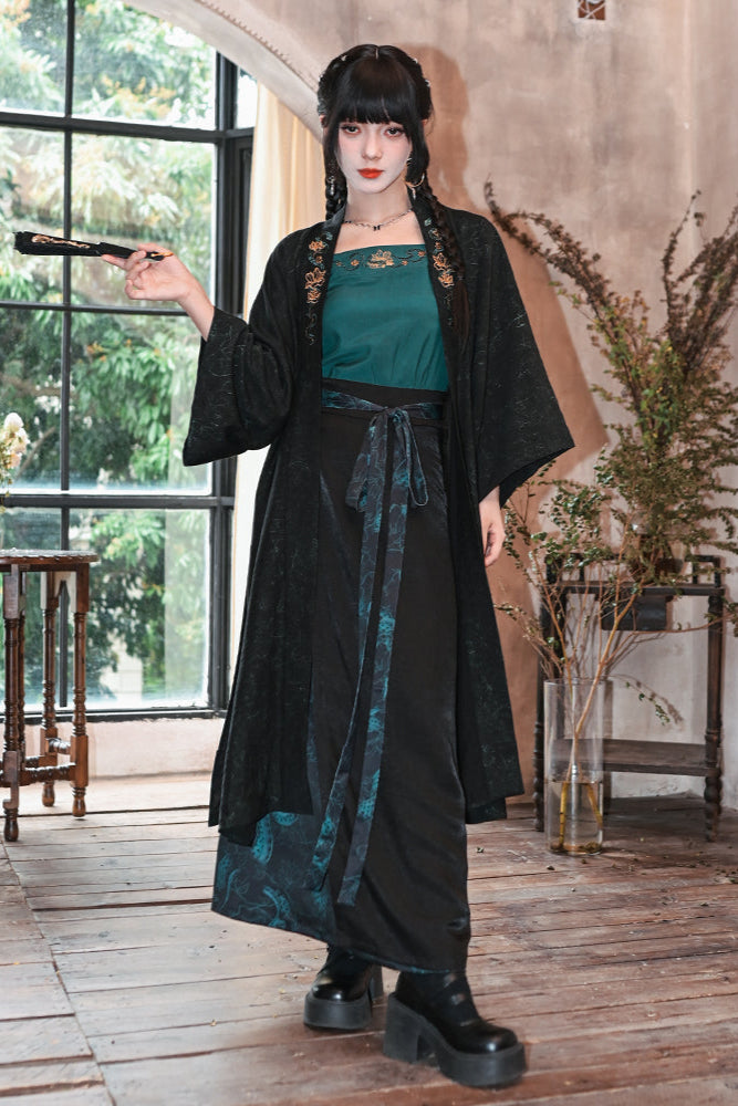 Dark Retro China Sleeveless Piece Setup