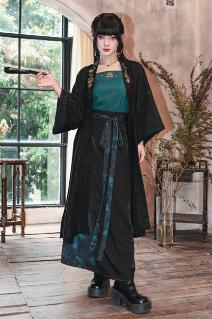 Dark Retro China Sleeveless Piece Setup