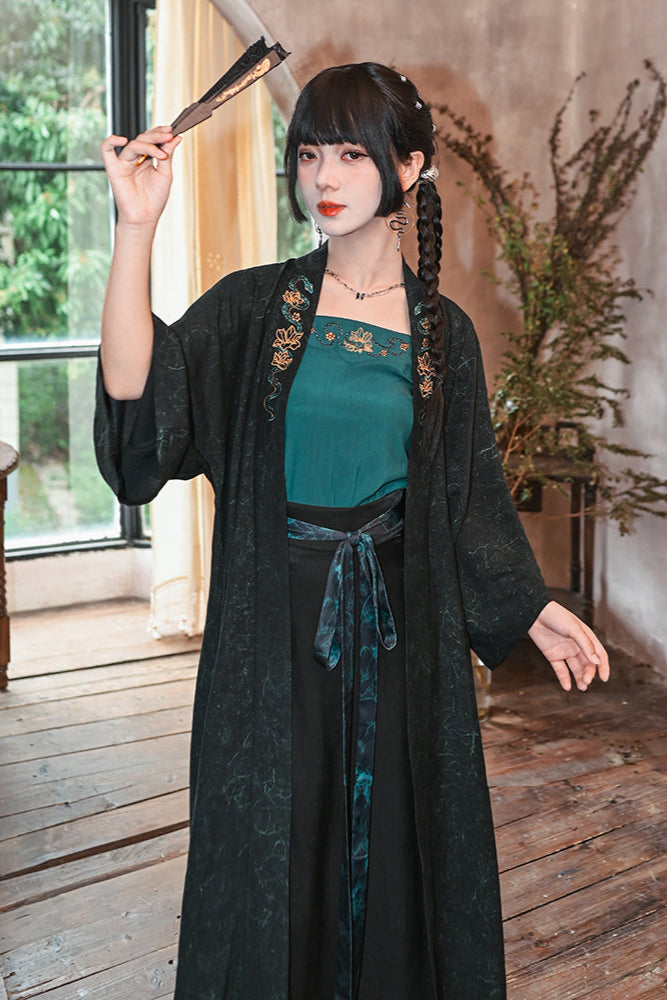 Dark Retro China Sleeveless Piece Setup