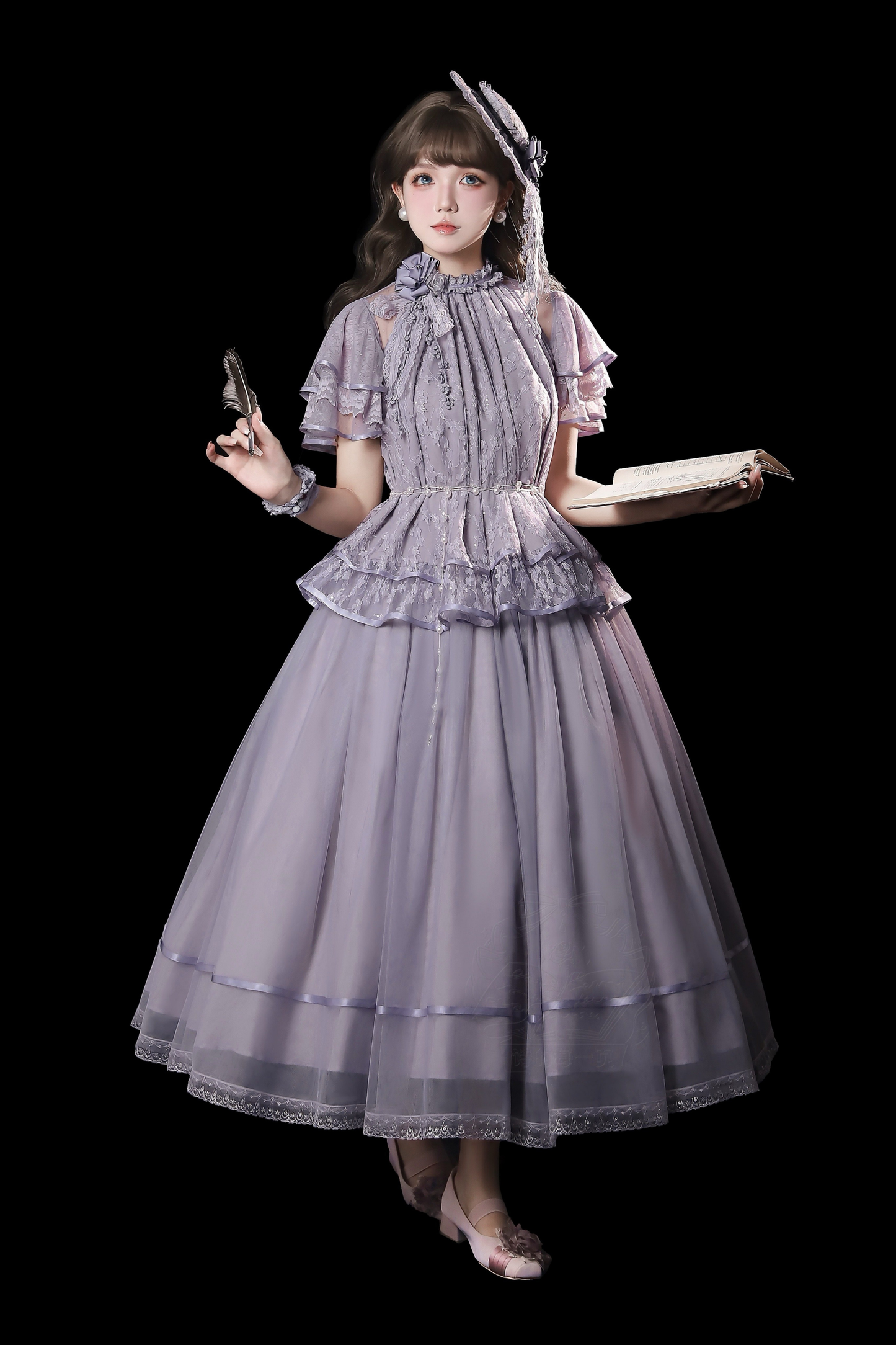 【4月5日予約締切】レトロエレガントインナー+トップス+スカート+アクセサリー