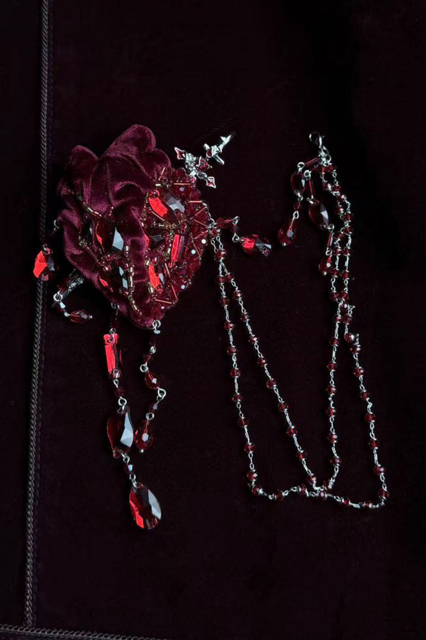 【4月19日预售截止】哥特蕾丝连衣裙+胸衣+裙子+上衣+发带+帽子+胸针