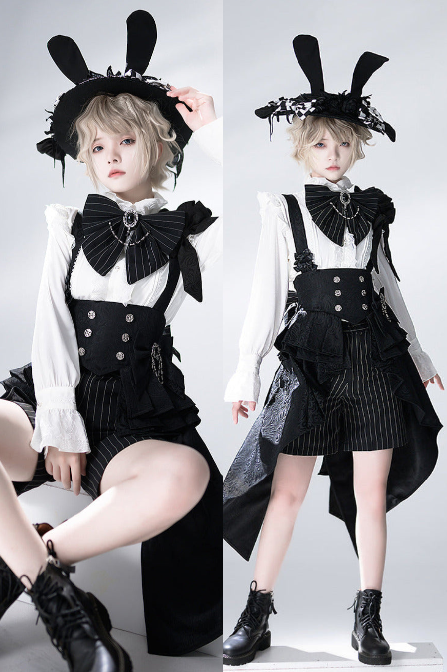 ラビットシアタージャガードバージョンロリータプリンスシャツウエストシールスーツ【予約商品】