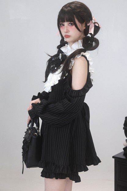 ローズプリンセスオフショルダーフリルリボントップス