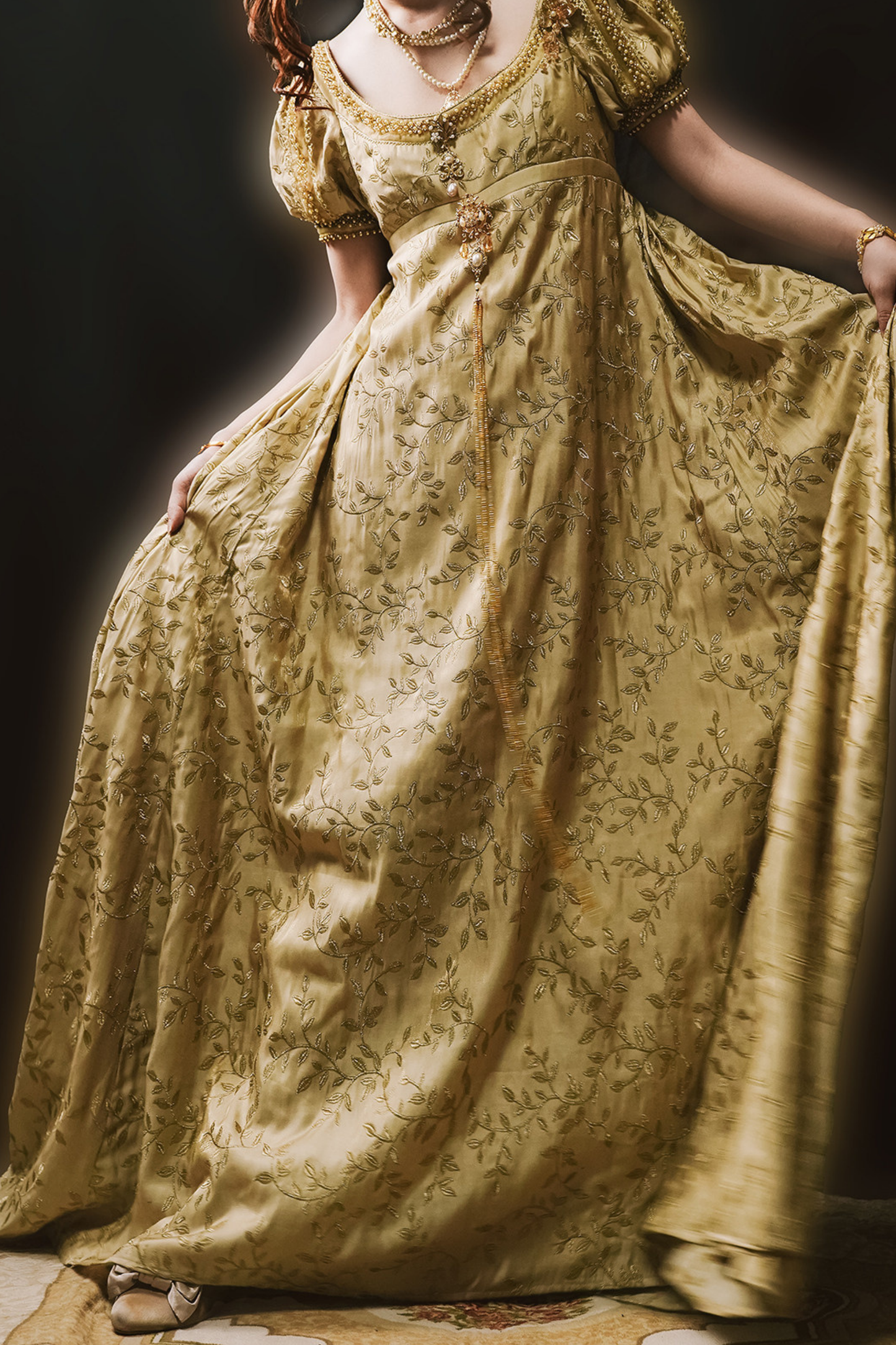 Twilight Elegant Lolita Dress + Shawl + Brooch + Bag