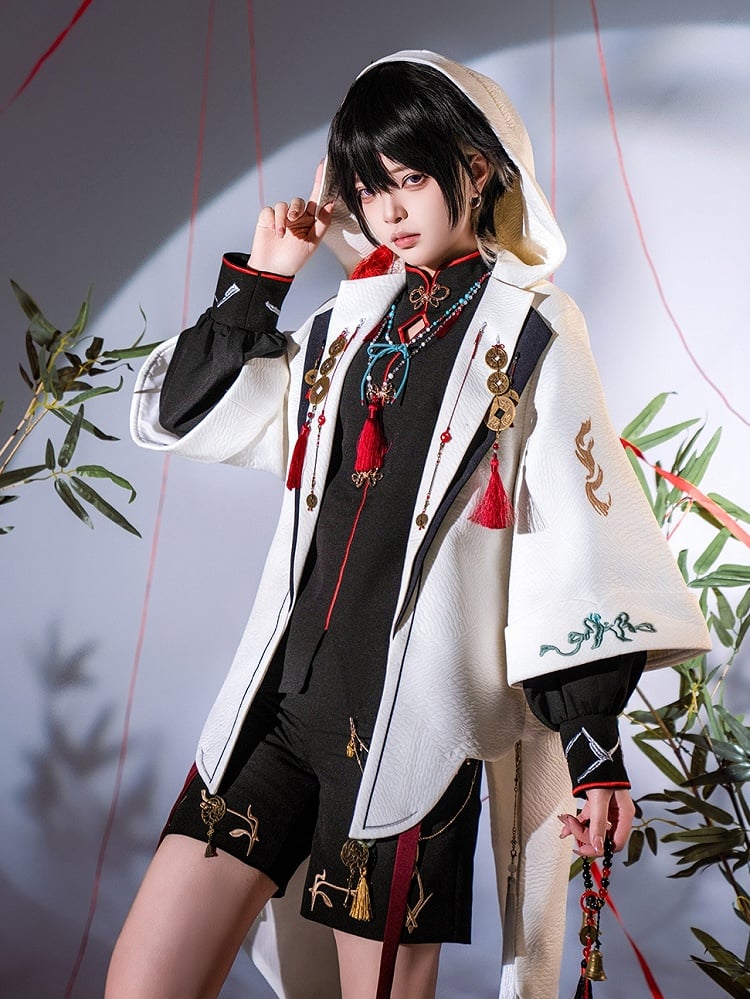 【12月26日予約締切】マウンテンゴーストチャイナプリンスフーディージャケットスーツ＋タッセルネックレス