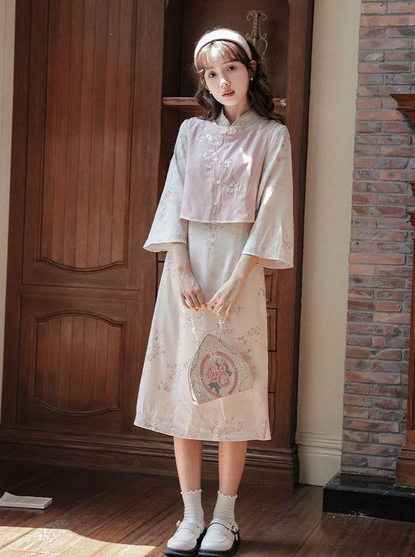 チャイナドレス＋フラワーベスト