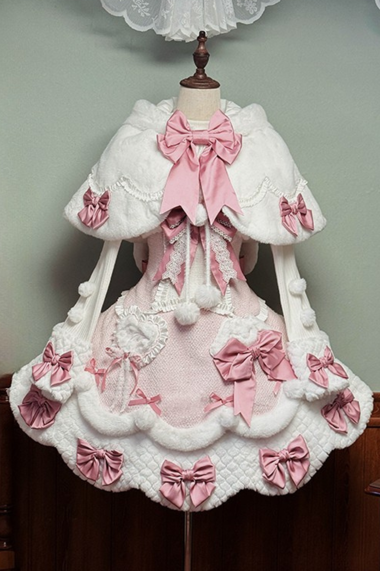 [Deadline for reservations: December 8] Frosted Sugar Rabbit Series Rabbit Ear Hoodie Cape Coat