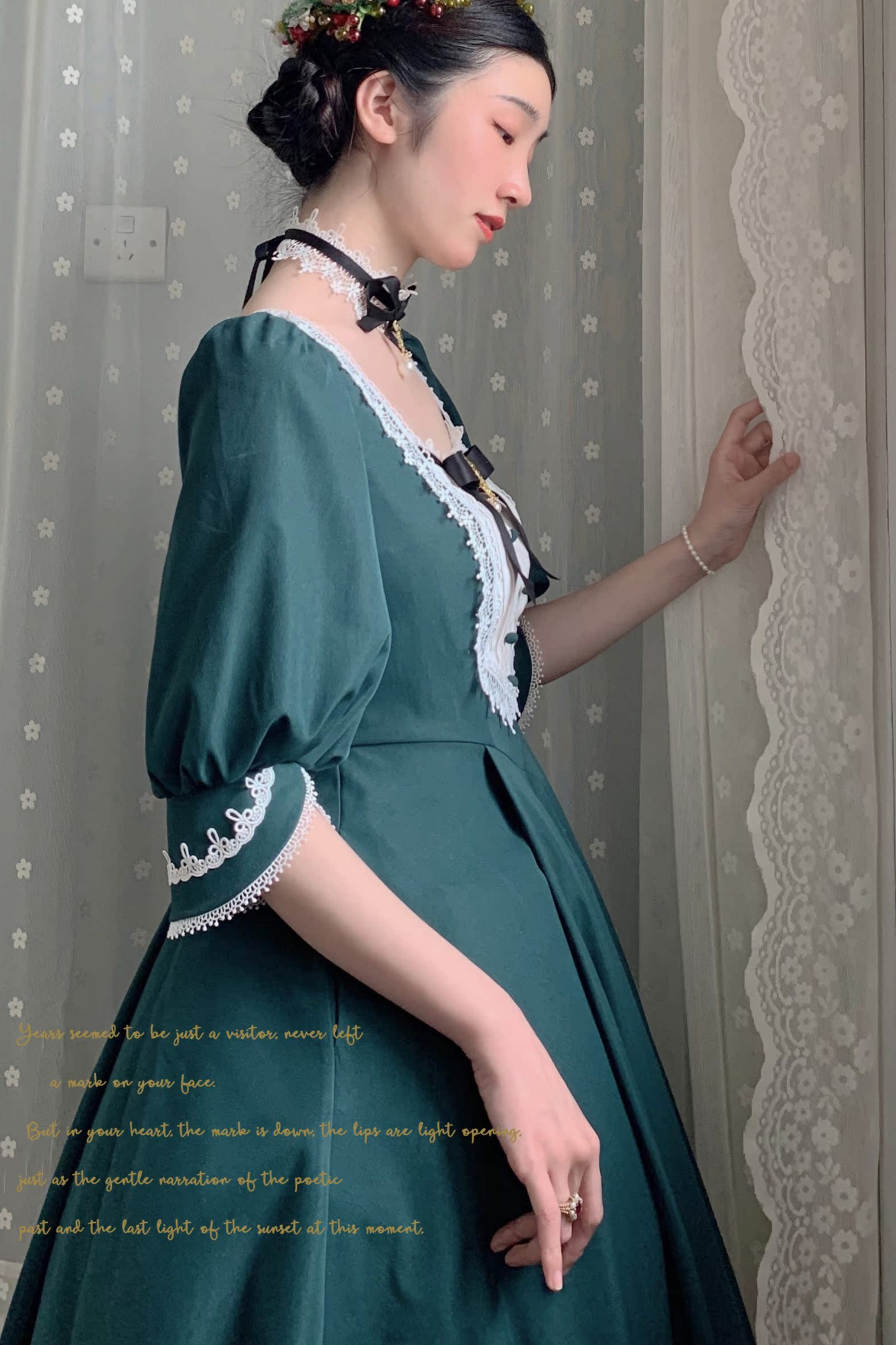 Elegant Retro Lace Classic Lolita Dress