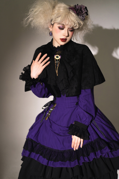 Retro Striped Elegant Gothic Lolita Dress