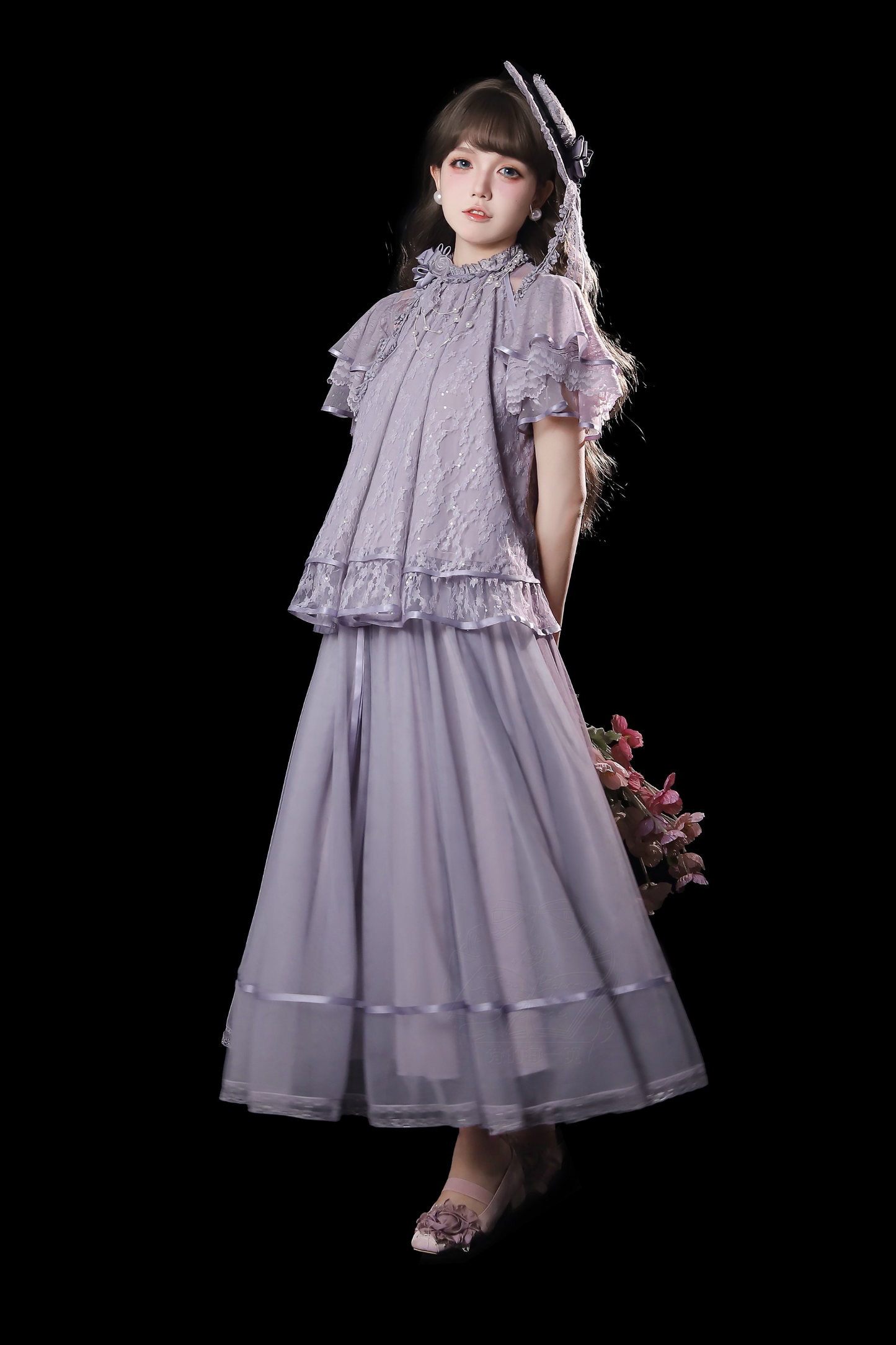 【4月5日予約締切】レトロエレガントインナー+トップス+スカート+アクセサリー