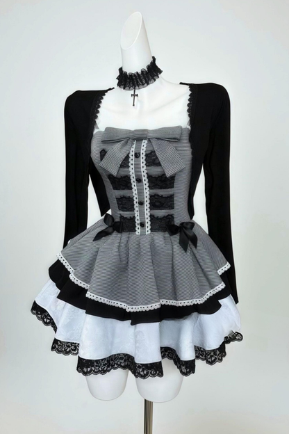 【予約商品】ティアーズオブナイヴティレースドレス+カーディガン+アクセサリー