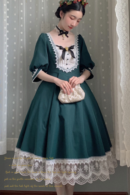 Elegant Retro Lace Classic Lolita Dress