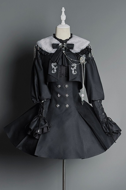 【1月8日予約締切】ダークナイトバトラーゴシックシリーズファーカラー付きショートジャケット