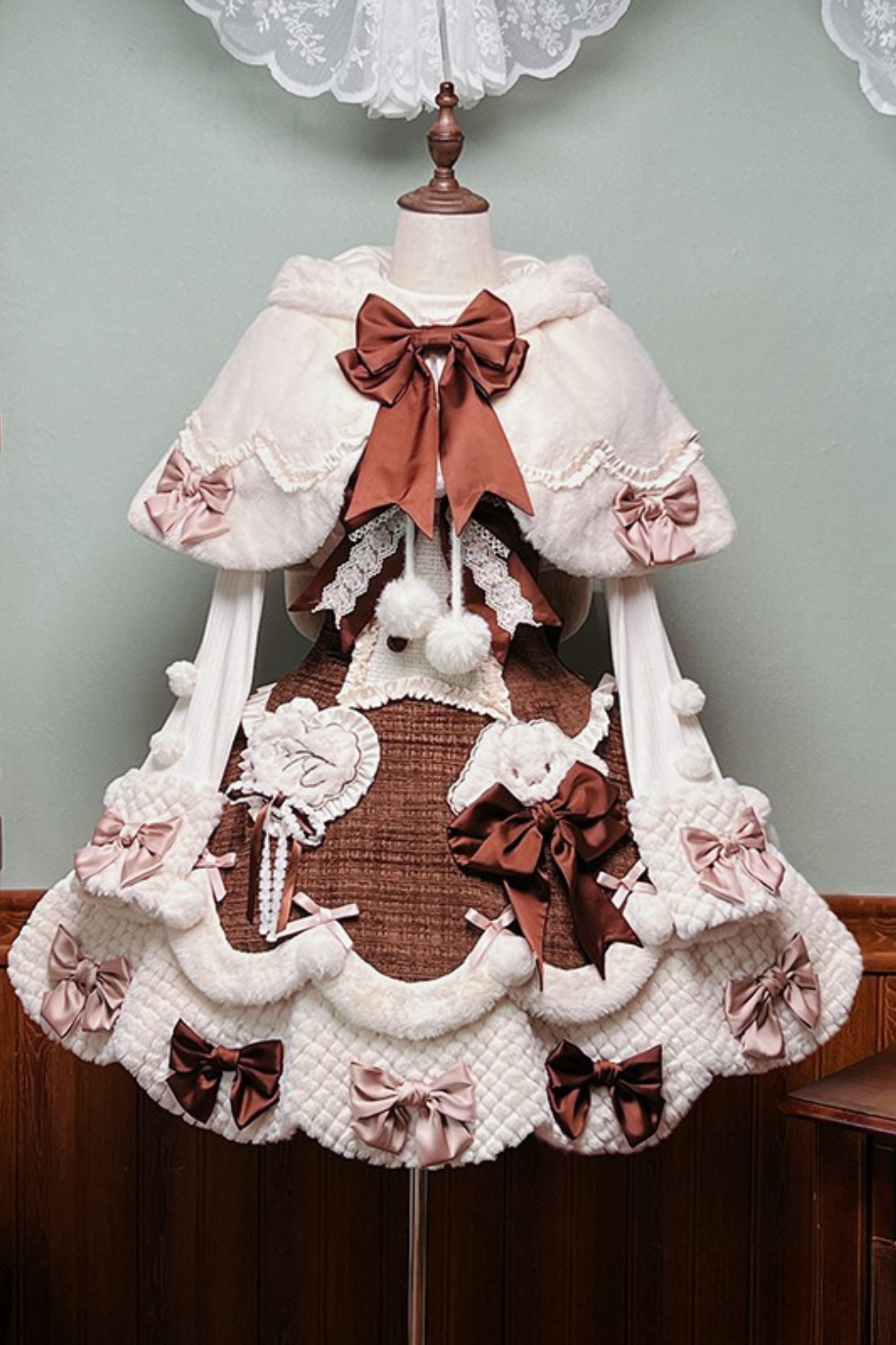 [Deadline for reservations: December 8] Frosted Sugar Rabbit Series Rabbit Ear Hoodie Cape Coat